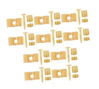 LIFKOME Juego De 10 Retenedores para Cuerdas de Guitarra Eléctrica de Doradas Accesorios Metálicos para Tensar y Fijar Cuerdas Guías Prácticas y Duraderas para Instrumento Musical