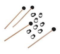 LIFKOME Juego de 12 Baquetas Etéreas para Batería 21 CM y Fundas para Dedos de Batería Accesorios Ligeros y Duraderos para Práctica y Competencias Musicales