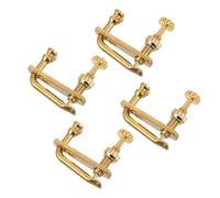 LIFKOME Juego de 4 Afinadores Finos para Violín 1/2 y 1/4, Perillas de Metal Dorado para Ajuste Preciso de Cuerdas, Accesorios Musicales Aplicables para Mantenimiento y Partes de Violín