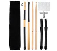 LIFKOME Juego de Baquetas de Madera para Batería Ligeras y Equilibradas con Bolsa de Almacenamiento para en Bares y Principiantes