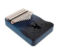 LIFKOME Kalimba Teclas Piano Pulgar Portátil Madera Sólida Sonido Auténtico Instrumento Musical para Principiantes y Profesionales Diseño Azul Degradado Elegante