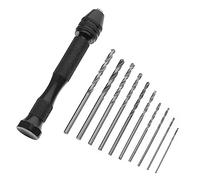 LIFKOME Kit Taladro Manual de Mano Compacto con Brocas para Madera y Plástico Herramienta Rotativa Ligera y Duradera para Bricolaje y DIY