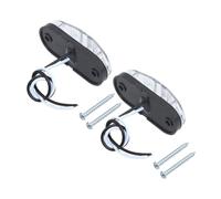 LIFKOME Lámpara de marcha LED para remolque, luces LED seguras para remolque, 2 uds, plástico negro, para camión y lorry, luz lateral, alto brillo
