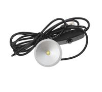 LIFKOME Lámpara LED Ultradelgada de Aluminio para Iluminación y Lectura, Ligera y Alimentada por Usb, Color Plata, Adecuado para Escritorio y Debajo del Gabinete