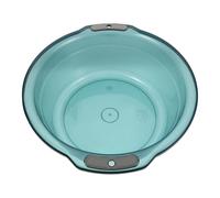 LIFKOME Lavabo para Pies Extra Grande Transparente con Asas Dobles, Recipiente de Plástico Azul para Baño de Pies y Lavado de Manos, Cubo Multifuncional para Lavandería y Cuidado Personal