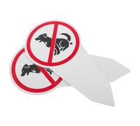 LIFKOME Letreros Metálicos de Aluminio para Jardín con Estacas, Señal de Precaución de Excremento de Perro, Alta Visibilidad y Fácil Instalación para Césped y Parques, Pack de 2