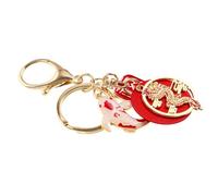 LIFKOME Llavero De Dragón Chino Con Amuleto De Pez Koi Colgante De Dragón Del Zodiaco Amuleto De Animal De La Suerte De Metal Llavero Para Colgante De Bolso Regalos Del Festival De