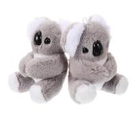 LIFKOME Llavero de Koala de Peluche Esponjoso 2 Unidades Colgante Adorable para Bolso y Mochila Accesorio para Llaves Infantil y Adulto Obsequio para Fiestas y Manualidades