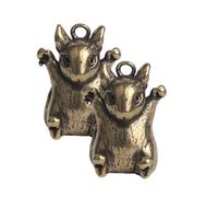 LIFKOME Llavero de Latón Figura de Ratón Dorado, Peso Reducido y Compacto, Adecuado para Mochila o Bolso, Juego de 2 Piezas Diseño Creativo y Único