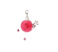 LIFKOME Llavero de Peluche Alpaca para Mujer, Colgante Ligero de Aleación y Felpa, Protección para Llaves, Decorativo para Bolso y Coche, Pack de 4 Unidades
