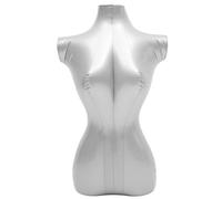 LIFKOME Maniquí Inflable Femenino para Exhibición de Ropa Torso Medio en Material Plástico Color Blanco Soporte Práctico para Tienda de Moda y Fotografía Modelo Versátil para Camisas