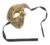 LIFKOME Máscara Romana de Media Cara para Hombre Adulto Antifaz Vintage Dorado para Carnaval y Cosplay Máscara de Soldado Romano para Fiestas de Halloween y Mardi Gras