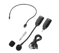 LIFKOME Micrófono Inalámbrico con Auricular Ligero y Transmisor Corporal Sistema de Amplificación Portátil para Profesores y Guías con Alcance Batería de Larga Duración para