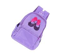 LIFKOME Mochila Escolar Mochilas para niñas Ballet pequeña Mochila Morada Mochila de Color Liso Mochila Rosa para niñas Mochila de Lona Chica Bolso Bolsa de Baile niño Púrpura