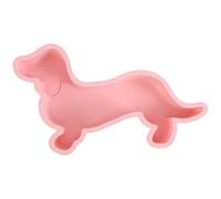 LIFKOME Molde de silicona con diseño de perro salchicha grande para pasteles, pan y postres, apto para horno, molde de caramelos, fiesta, bandeja para hornear para familia y fiestas de cumpleaños