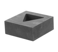 LIFKOME Molde de Triangular para Fundición de Metales Herramienta de Refinación y Experimentos Laboratorio para Derretir Plata y Buen Estabilidad Térmica y Conducción Diseño Compacto y
