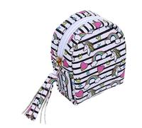 LIFKOME Monedero Adorable De Dibujos Animados Arcoíris, Mini Bolsa De Almacenamiento Portátil De Tela Suave, Ligero y Compacto para Niñas y Accesorios Diarios