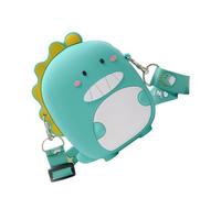 LIFKOME Monedero Diseño Compacto y Versátil de Silicona Verde, Mini Bolso Portátil y Fácil de Llevar para Niños para Salir y Jugar en Fines de Semana