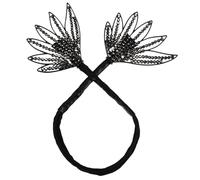 LIFKOME Moño Cabello Clip Fijo Negro Forma De Hoja, Moldeador Retorcido Flexible Para Peinados, Herramienta Para Cabello Largo y Rizado, Accesorio Para Fiesta y Concurso