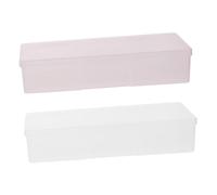 LIFKOME Organizador de Manicura 4piezas, Caja para Guardar Herramientas de Uñas ABS, Contenedor Compacto Portátil para Pinceles y Esmaltes