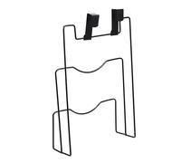 LIFKOME Organizador Decorativo para Tapas de Ollas de Hierro Negro, Soporte Delicado sin Perforaciones para Cocina en Restaurante y Hogar, Ahorra Espacio y Mantiene Orden