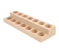 LIFKOME Organizador Portátil para Aceites Esenciales de Madera de Pino Dos Capas y Fondo Plano, Resistente Presión, Adecuado para Escritorio o Banco de Trabajo