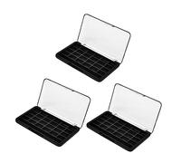 LIFKOME Paleta de Sombras de Ojos 24 Colores 3 Unidades Organizador de Maquillaje Caja de Almacenamiento para Lápiz Labial y Cosméticos Ligera y Duradera para Diy y