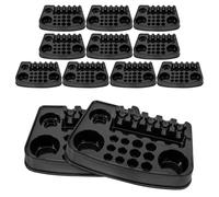 LIFKOME Paletas de Colores para Tatuajes Negras, 12 Unidades, Pequeñas Tazas Compactas, Contenedores para Pigmentos de Tatuar, Ideales para Uso Profesional y Aficionados, para Salón