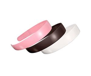LIFKOME Paquete de 3 Diademas Dentadas de Plástico Buen Agarre y Elasticidad, Diseño Sencillo y Estilizado para Mujer en Uso Diario Color Aleatorio