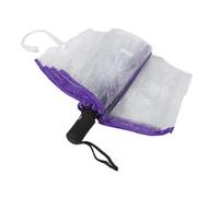 LIFKOME Paraguas Plegable Transparente Automático Para Viajes Bodas Al Aire Apertura y Cierre Automáticos Color Para y Viento