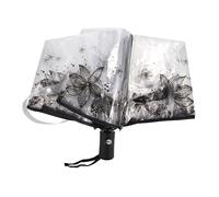 LIFKOME Paraguas Transparente Plegable Automático Para Hombre y Mujer Para y Diario y Portátil