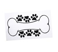 LIFKOME Pegatina Coche Hueso Perro PVC Decorativa Vinilo Resistente Adhesiva para Vehículos y Paredes