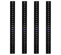 LIFKOME Pegatinas Termómetro para Fermentación en Tarro, Tiras Adhesivas Temperatura 0-50°c, 4 Piezas para Elaboración Casera de Cerveza y Vino, Accesorio para Control de Temperatura