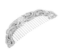 LIFKOME Peine de Bolsillo de Cobre con Diseño de Dragón Vintage Peine Metálico para Hombres para Peinar Bigote y Cabello Herramienta Multifuncional y Decorativa