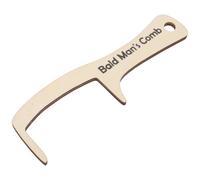 LIFKOME Peine de Madera Grande de Dientes Anchos 1 Unidad para Hombre Calvo Masajeador Cuero Cabelludo Uso en Casa Oficina