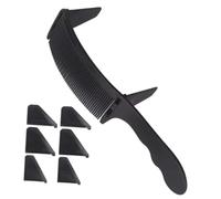 LIFKOME Peine de Peluquería Curvado para Corte de Cabello Peine Profesional para Barberos Dientes Suaves y Ergonómico para Hombres Herramienta Resistente para Degradados y Peinados Planos