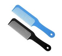 LIFKOME Peine Plano Antiestático De Plástico 2 Unidades Tamaño Pequeño Para Peluquería y Uso Doméstico Hombres Portátil Mango Patrón Aleatorio