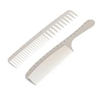 LIFKOME Peines Para Corte Profesional Pelo 2 Unidades Tamaño Mixto Antiestático Resistente Al Calor Para Peluquería Uso Doméstico Con Dientes Anchos y Finos Ergonómico Fácil Transporte
