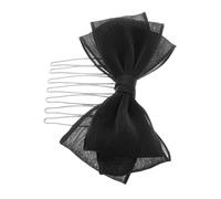 LIFKOME Peineta Lateral con Lazo Negro para Niñas Accesorio de Cabello Versátil y Estable Complemento Elegante para Peinados Juveniles