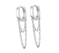 LIFKOME Pendientes De Clip Con Cadena y Borla Diseño Punk Seguro Para Mujer y Adolescente Ligeros y Cómodos Para Fiestas y Uso Diario