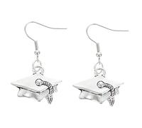 LIFKOME Pendientes De Obsequio De Graduación Exquisitas Gotas Oídos De Graduación Accesorio De Moda Creativo Pendientes Colgantes Temática De De Mujer Originales