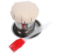 LIFKOME Pincel para Aceite de Acero Inoxidable Paño Absorbente, Trapeador Multifuncional para Cocina Casera y Bbq Shop, Práctico y Ligero en 1 Set Color Plata Color Color Aleatorio