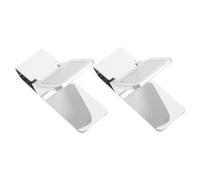 LIFKOME Pinza para Billetes Metálica Multifuncional De Acero Inoxidable, Clip Práctico para Billetes y Tarjetas, Conjunto De 2 Unidades, Portátil para Uso Diario y Oficina