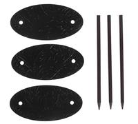 LIFKOME Pinzas de Cuero con Palito para Sujetar Moños Horquillas para Cabello Largo Set de 3 Unidades Negras Accesorio para Peinados Seguros y Cómodos Aptas para Cabello Ondulado y