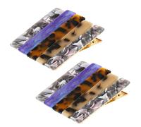 LIFKOME Pinzas Pelo de Acetato Diseño de Caparazón de Tortuga 10 Piezas Surtidas Leopardo Oscuro Leopardo Claro Coloridas Moradas y Grises Antideslizantes y Adecuadas para Cabello