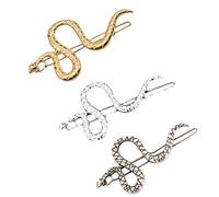 LIFKOME Pinzas Pelo en Forma de Serpiente S Aleación, 3 Piezas, Sujetan Bien el Cabello sin Caer, Ideales para Actividades al Aire Libre y Fiestas