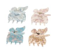 LIFKOME Pinzas Pelo Sujetan Bien sin Caer Diseño de Mariposas 4 Piezas de Acetato Accesorio Creativo y Elegante para Mujeres