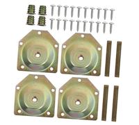 LIFKOME Placas De Montaje En Ángulo De 12 Grados Para Patas De Sofá Y Patas De Muebles 4 Unids Con Tornillos Fijador De De Muebles Para Mesa Silla Armario Y Banco
