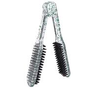 LIFKOME Plancha De Pelo Pinza Cepillo Alisador De Pelo Para Mujer Herramienta De Peluquería Para Cabello Material De Cerdas Diseño Transparente Flash