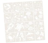 LIFKOME Plantilla de para Niños Plantilla de Esténcil de Oceánicas Diseño Grande Decoración Diy Manualidades para Navidad y Cumpleaños
